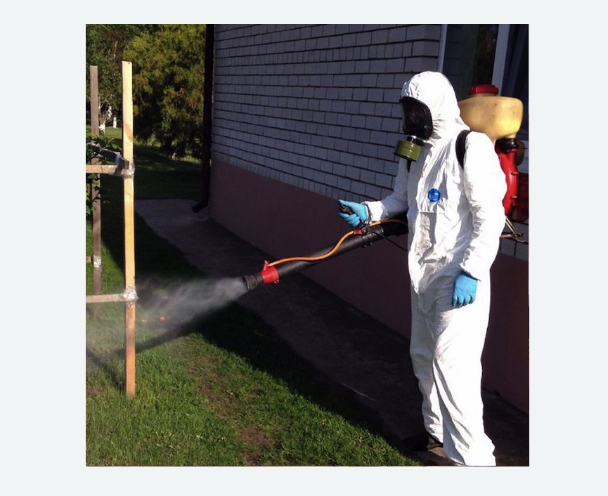 травля клещей на участке в Мураново